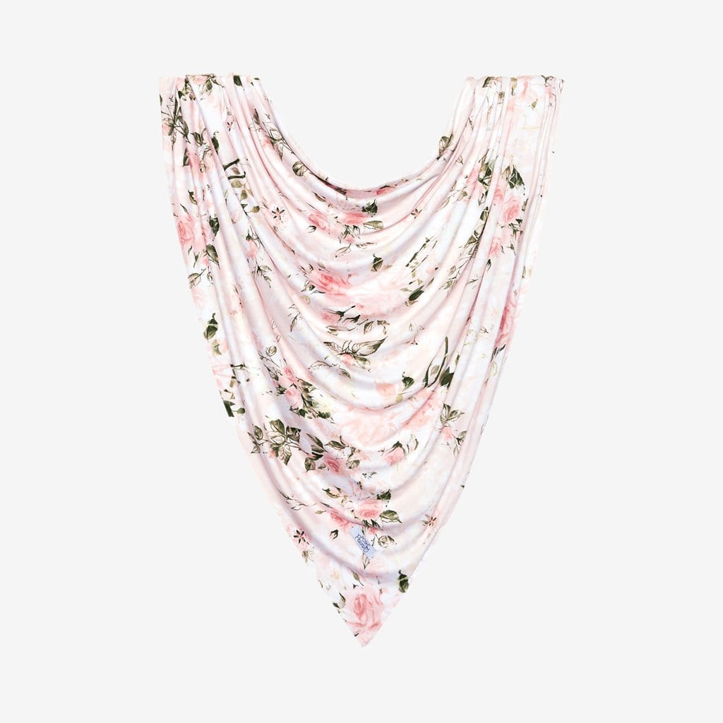 Vintage Pink Rose Swaddle Headband Set