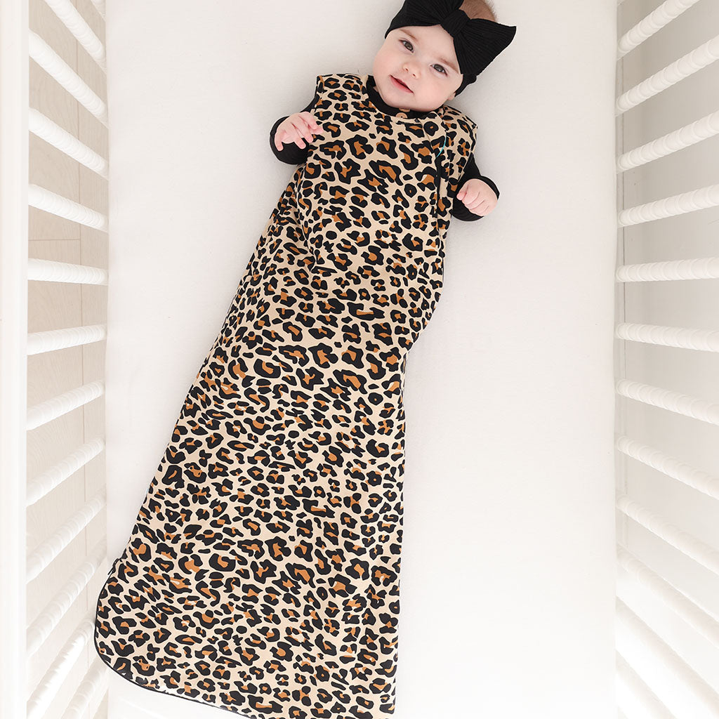 Lana Leopard Sleeveless Sleep Bag