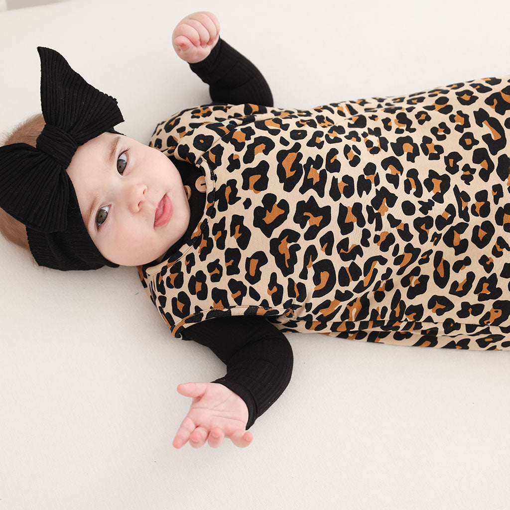 Lana Leopard Sleeveless Sleep Bag