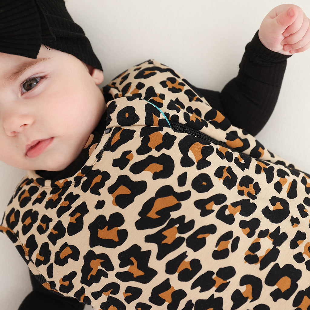 Lana Leopard Sleeveless Sleep Bag