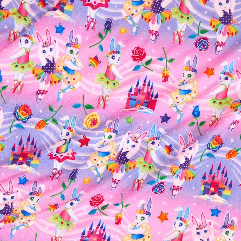 Lisa Frank® Ballerina Bunnies Ruffled Boxy Tee