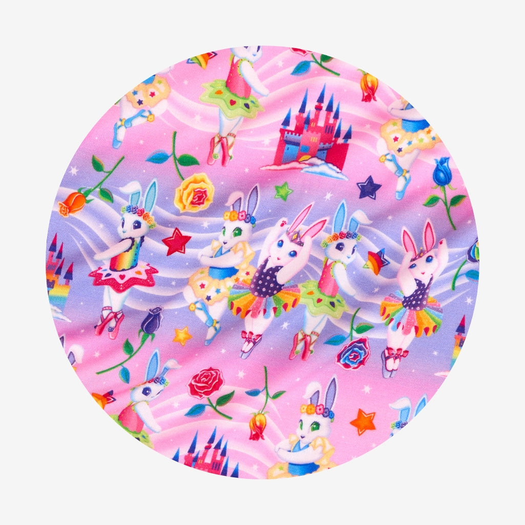 Lisa Frank® Ballerina Bunnies Ruffled Boxy Tee