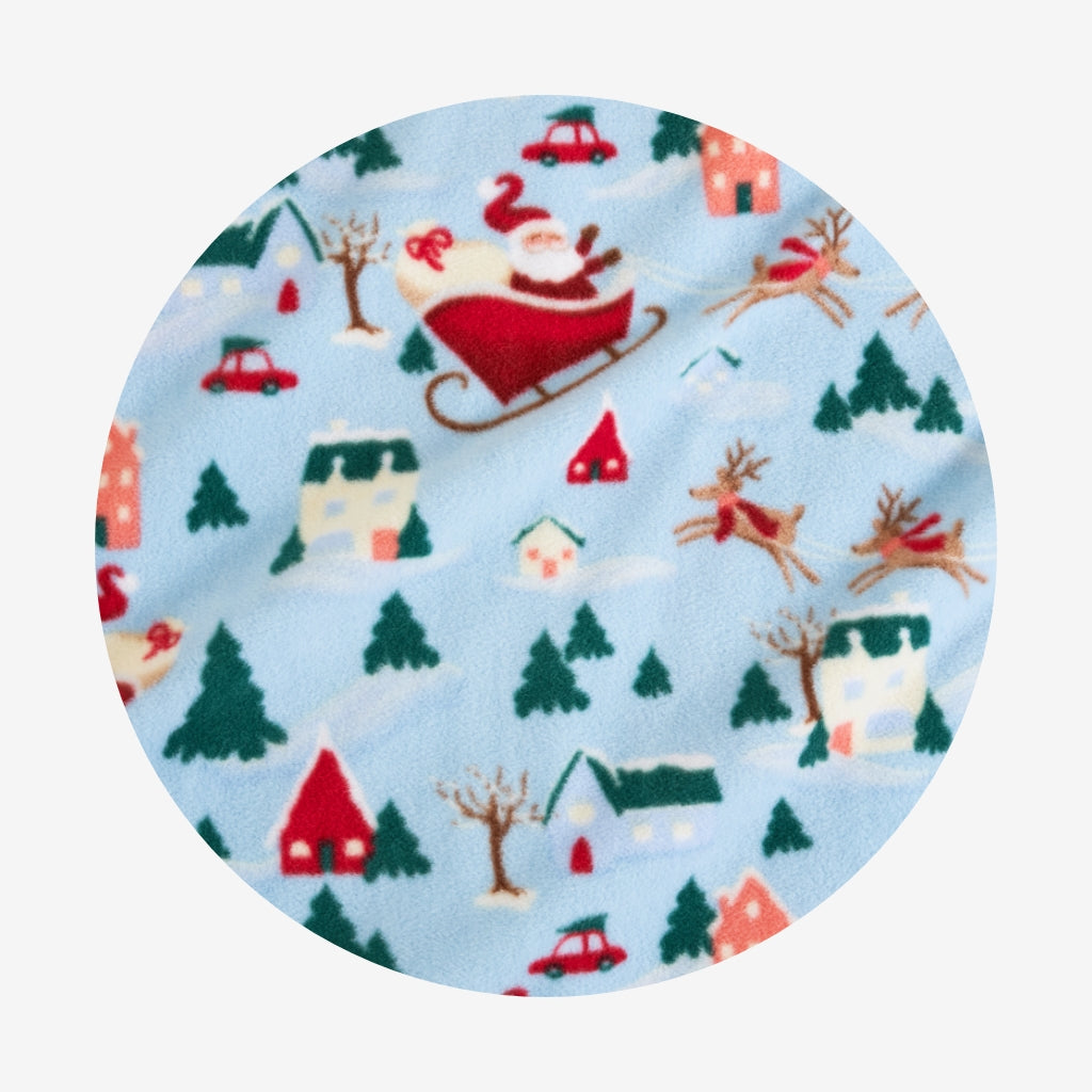 Christmasville Microfleece Zippered One Piece