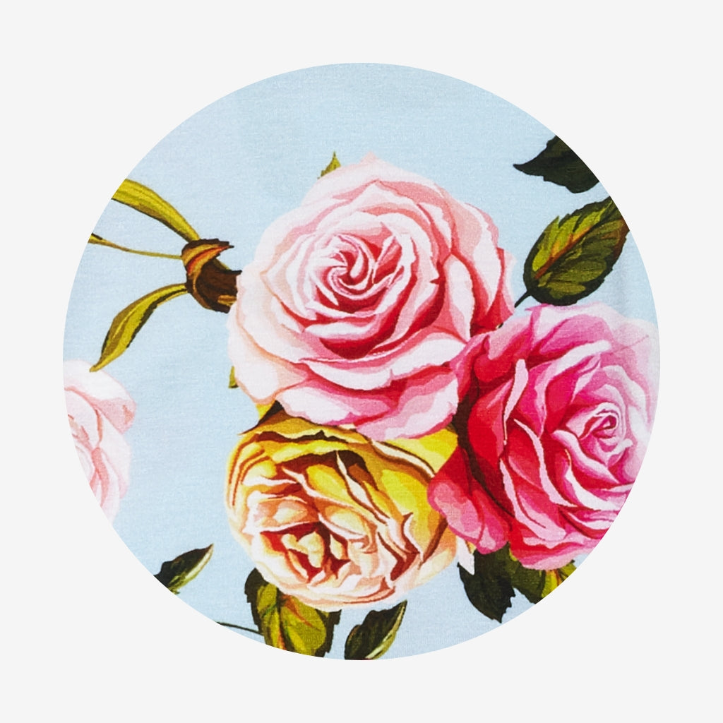 Country Rose Peplum Ruffled Bummie Set