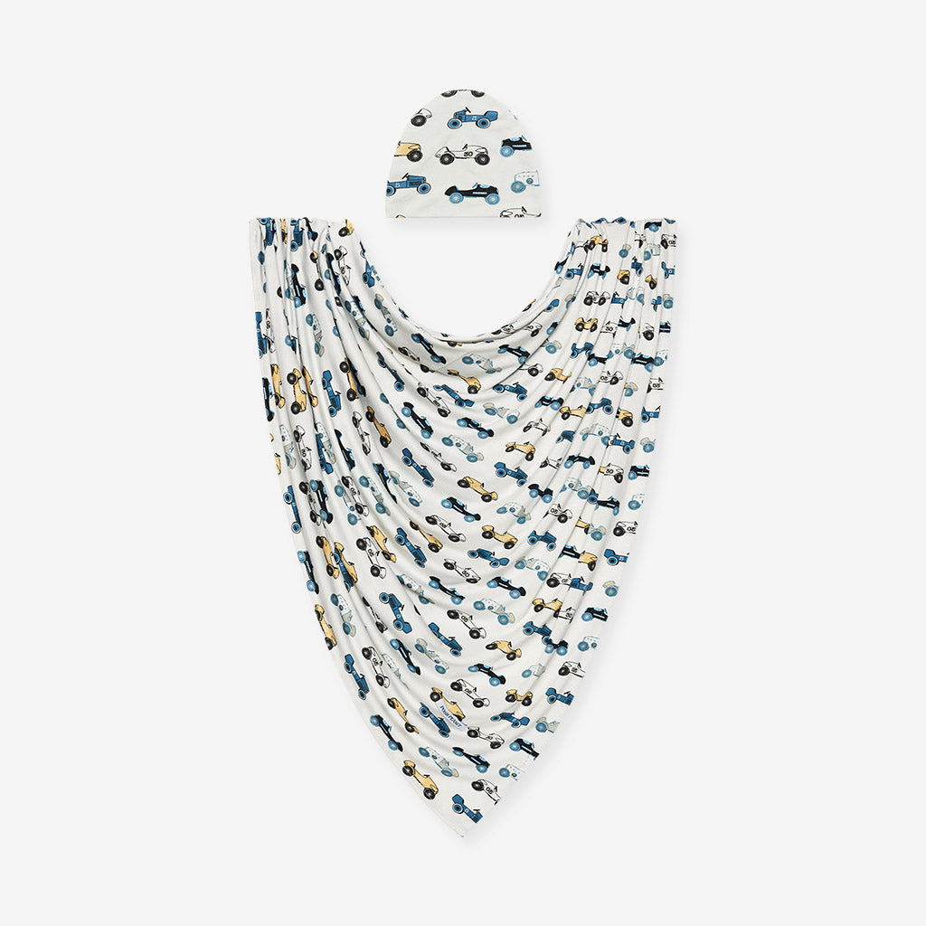 Enzo Swaddle Beanie Set