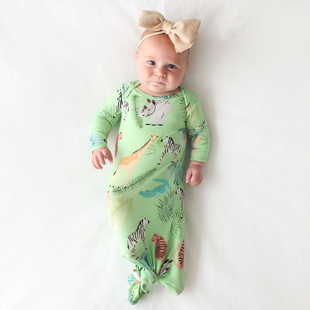 Safari Animals Knotted Gown