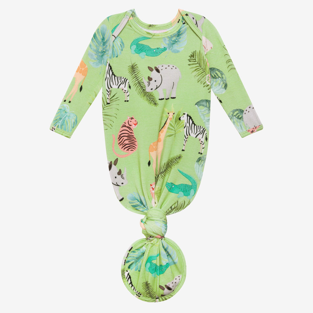 Safari Animals Knotted Gown