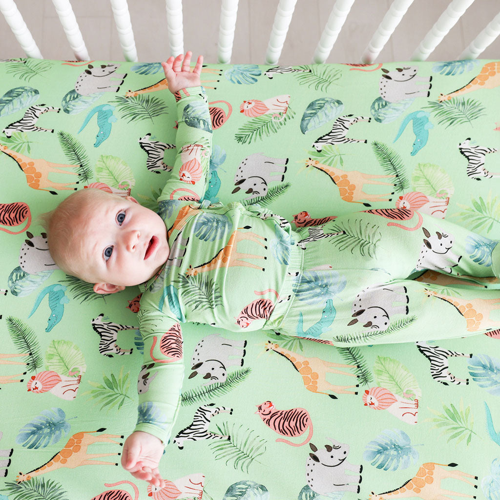Safari Animals Crib Sheet