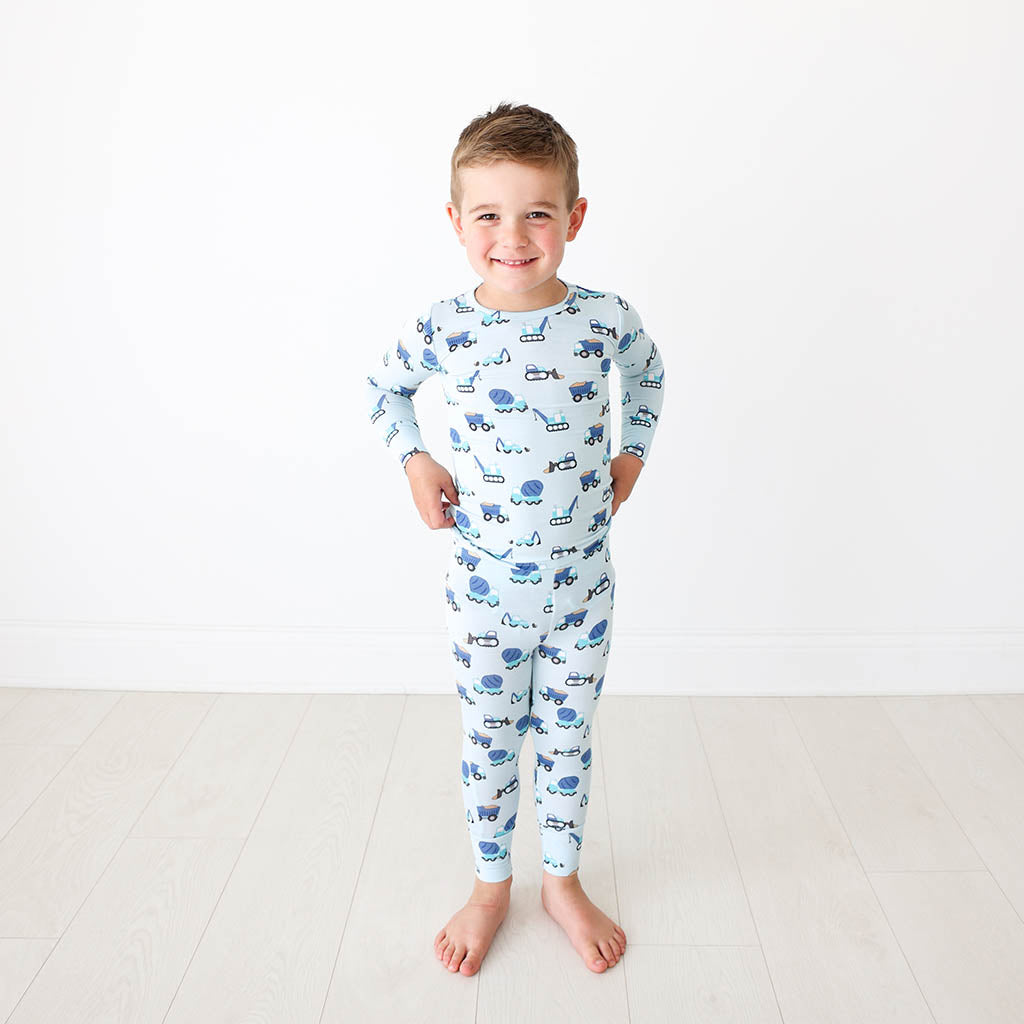 Construction Cars Classic Pajama Set