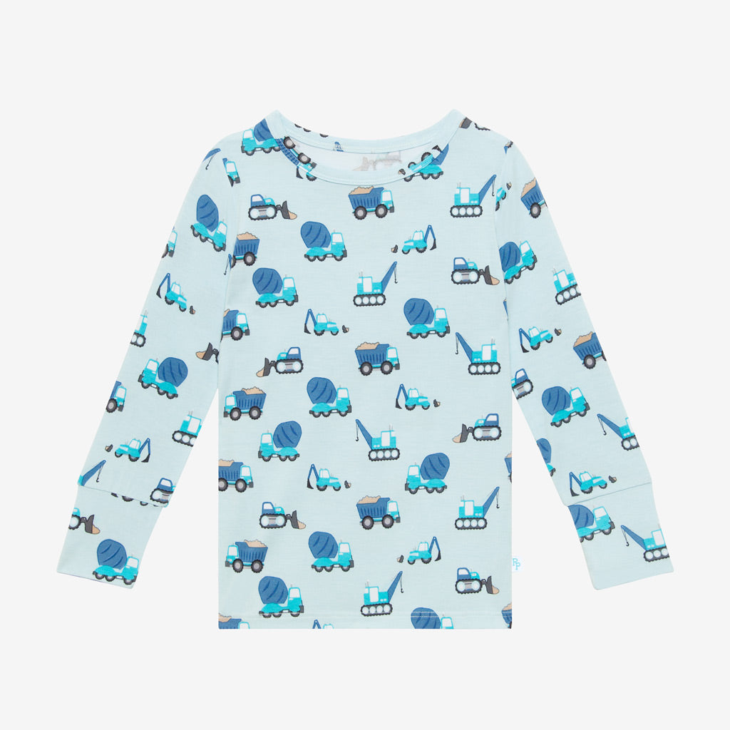 Construction Cars Classic Pajama Set