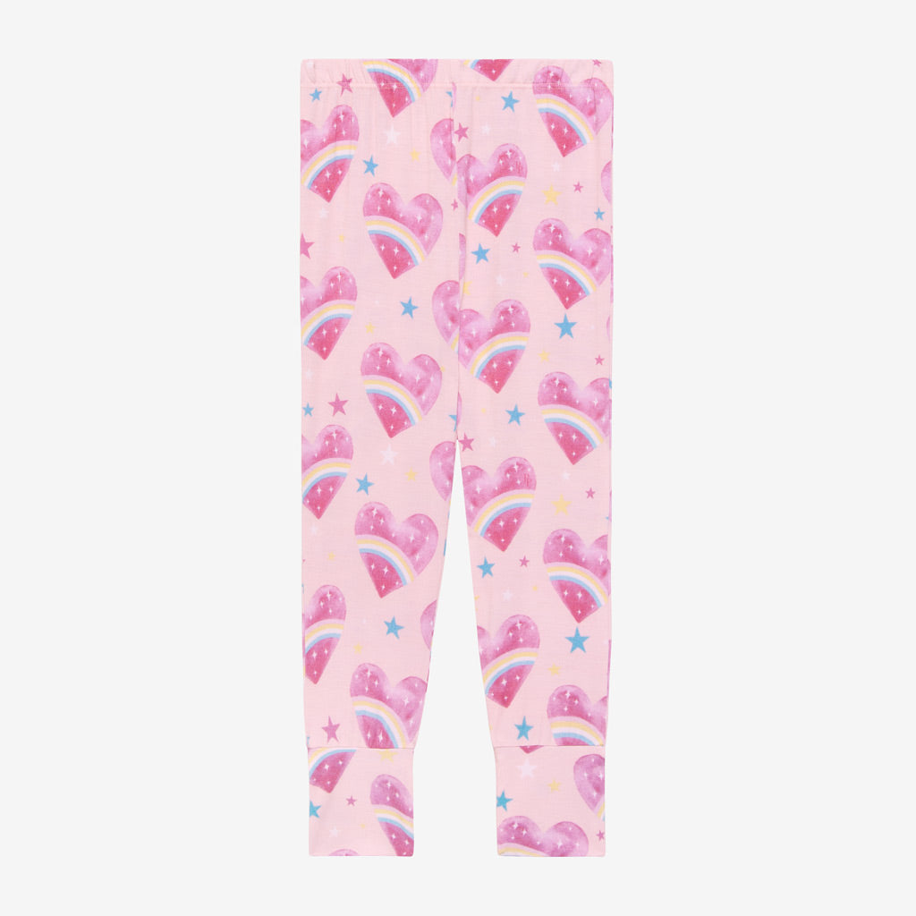 Rainbow Hearts Classic Pajama Set