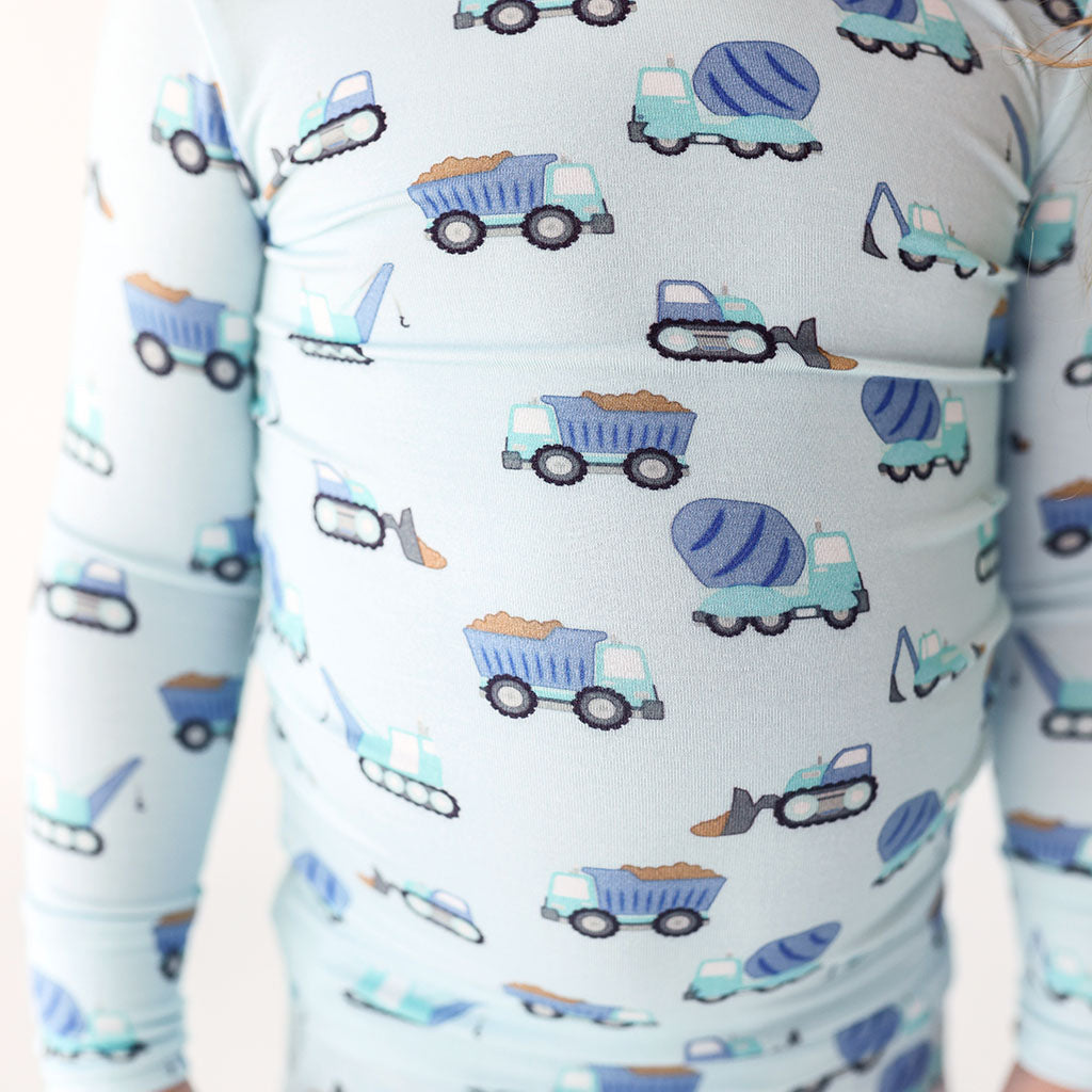 Construction Cars Classic Pajama Set