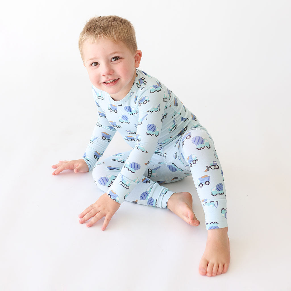 Construction Cars Classic Pajama Set