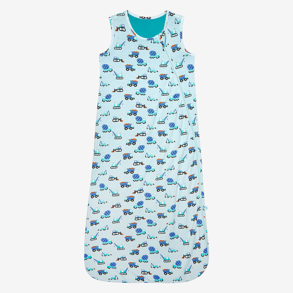 Construction Cars Sleeveless Sleep Bag