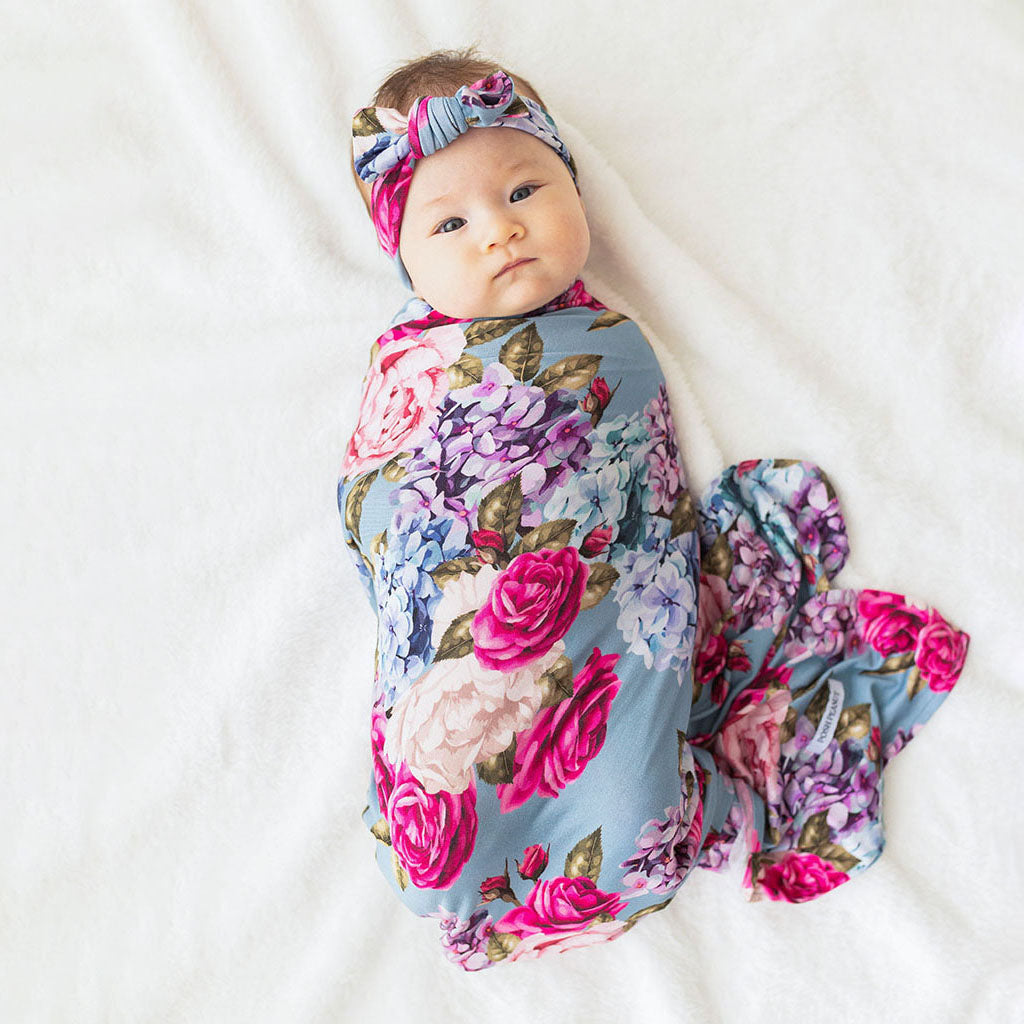 Lacey Swaddle Headband Set