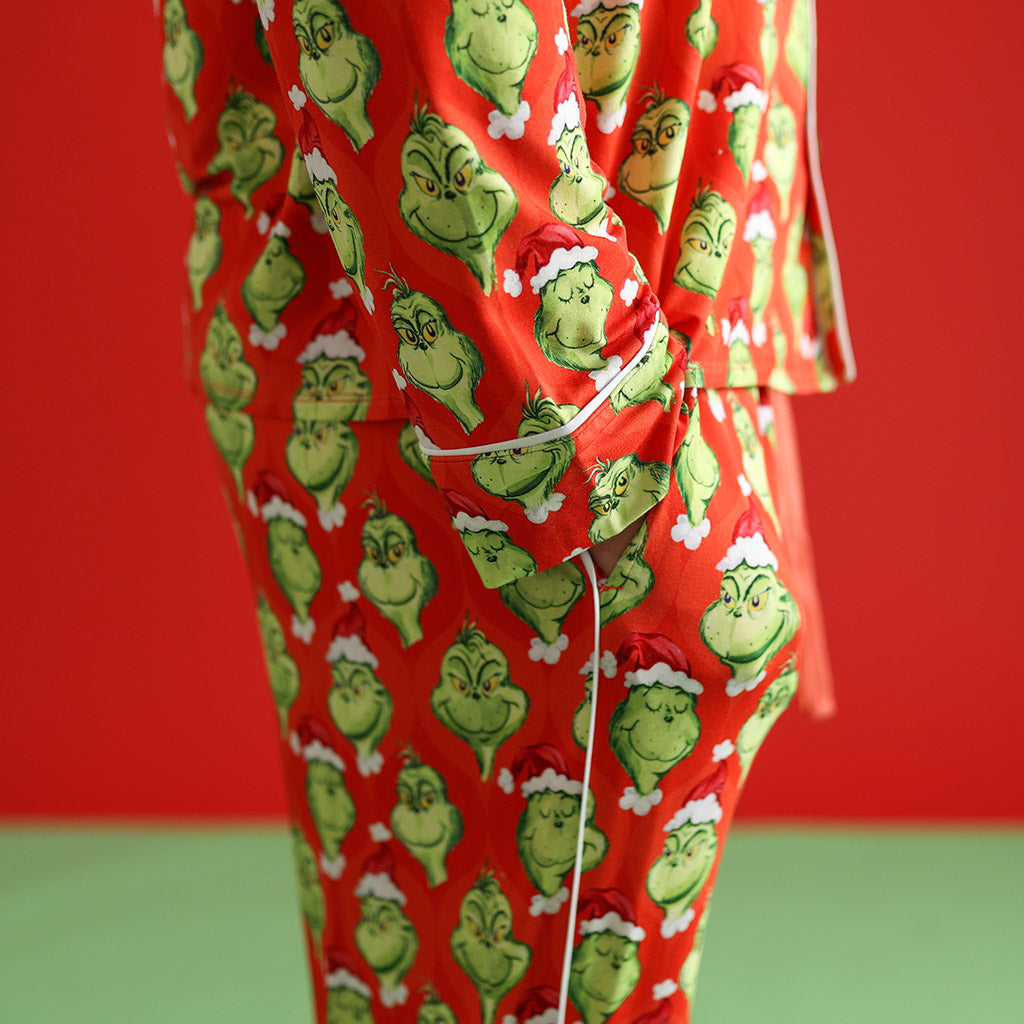 Dr. Seuss The Grinch Men's Luxe Pajama Pant Set