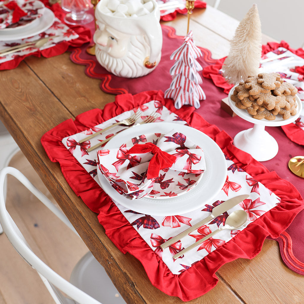 Avia Ruffled Placemats (Set Of 4)