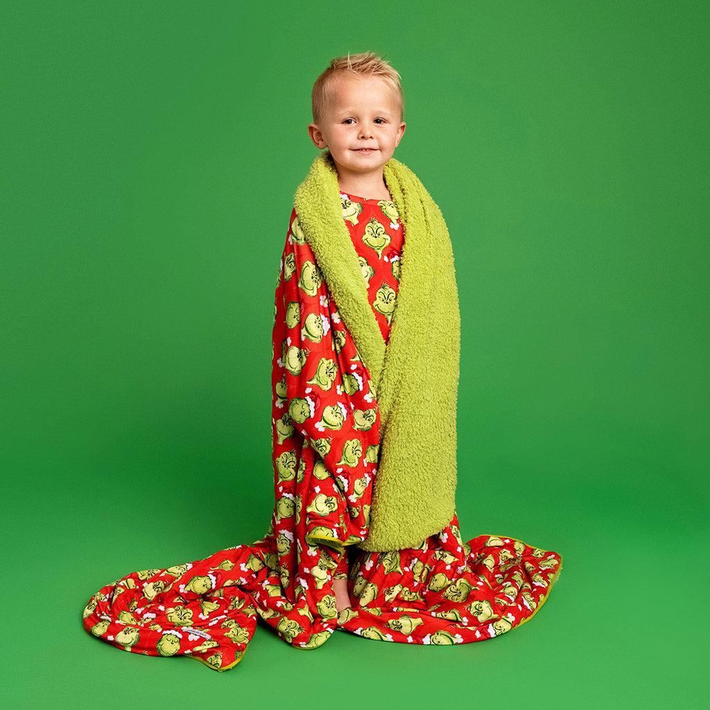 Dr. Seuss The Grinch Luxe Plush Patoo® Blanket