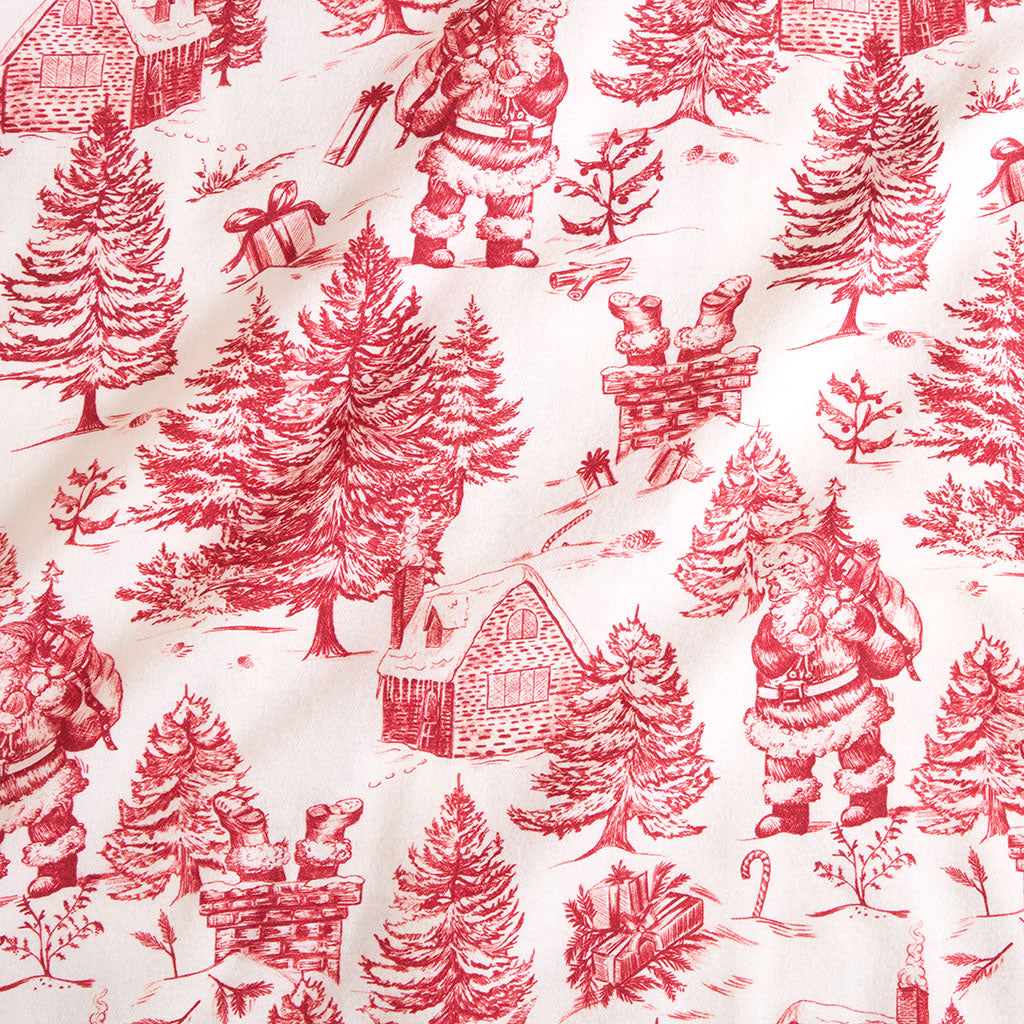 Father Christmas Flannelette Luxe Pajama Set