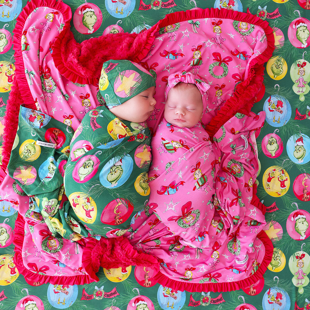 Dr. Seuss Who-liday Tree Swaddle Beanie Set