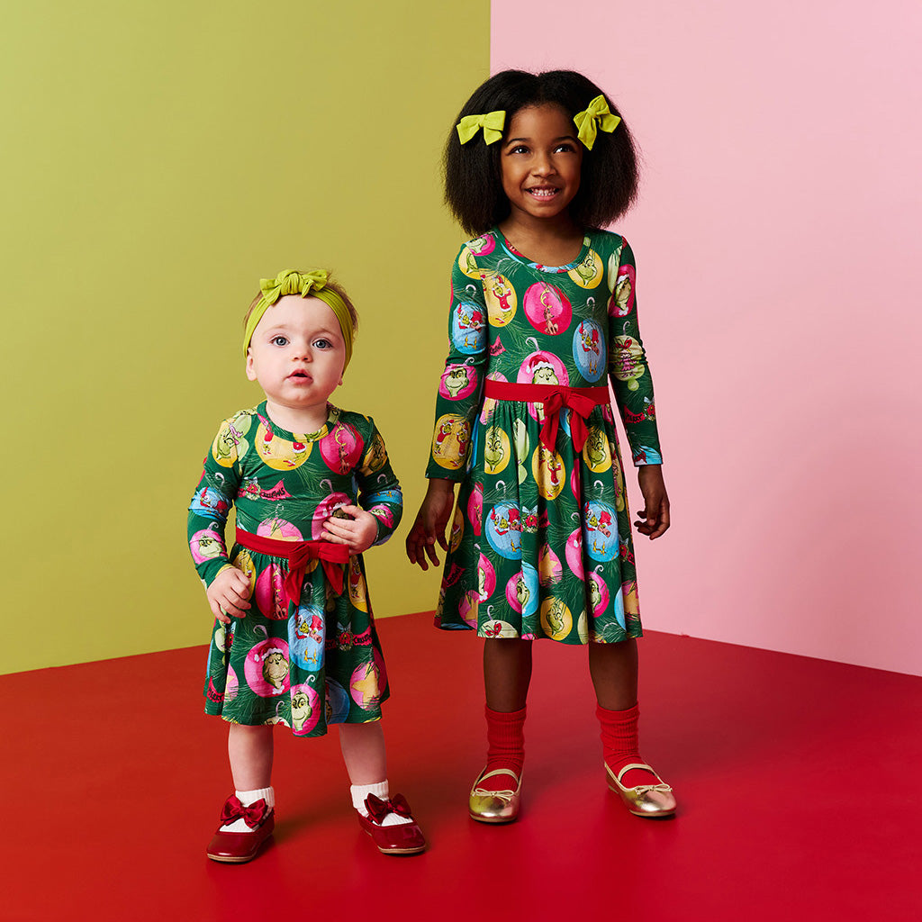 Dr. Seuss Who-liday Tree Bow Twirl Dress