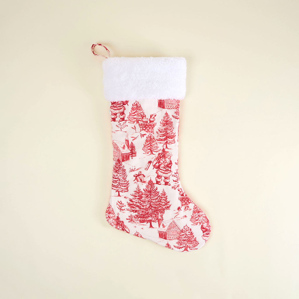 Father Christmas Flannelette Poshmas Stocking