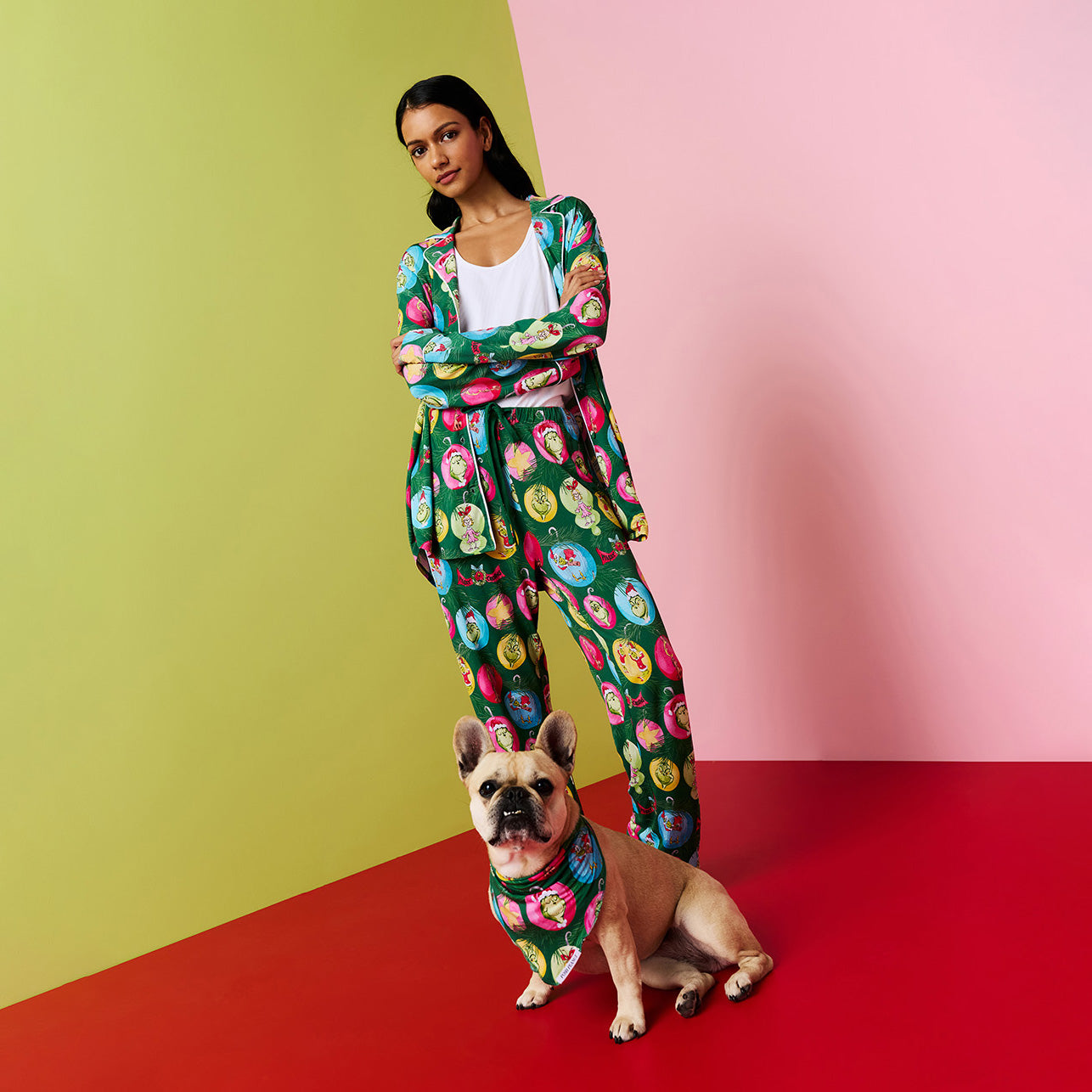 Dr. Seuss Who-liday Tree Women's Luxe Pajama Pant Set