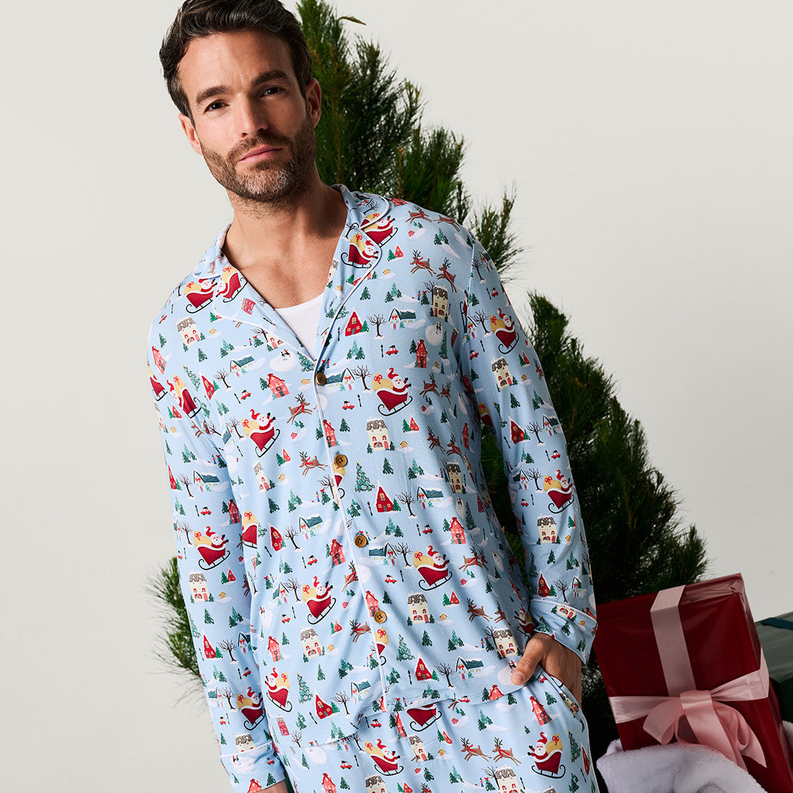 Christmasville Men's Luxe Pajama Pant Set