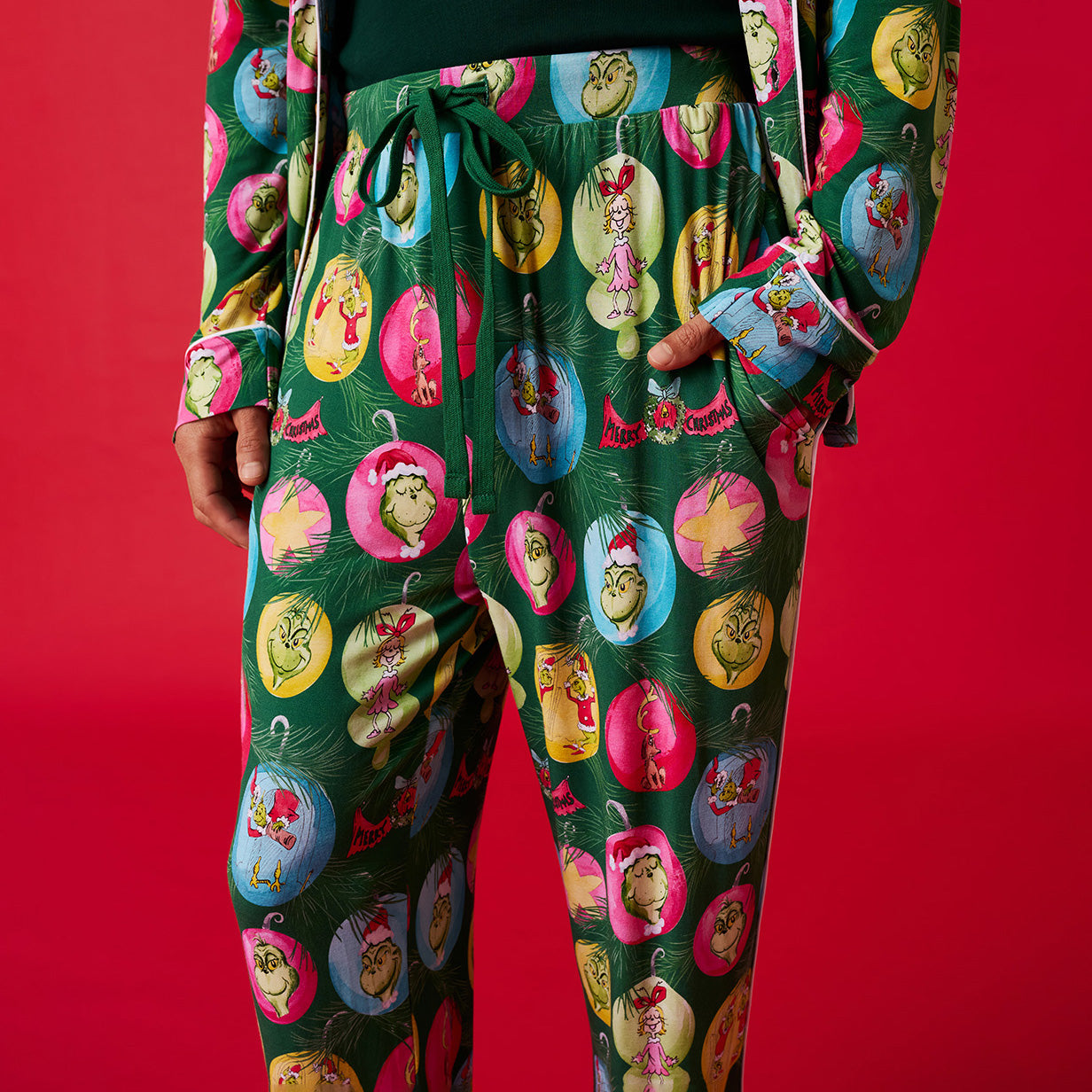 Dr. Seuss Who-liday Tree Men's Luxe Pajama Pant Set