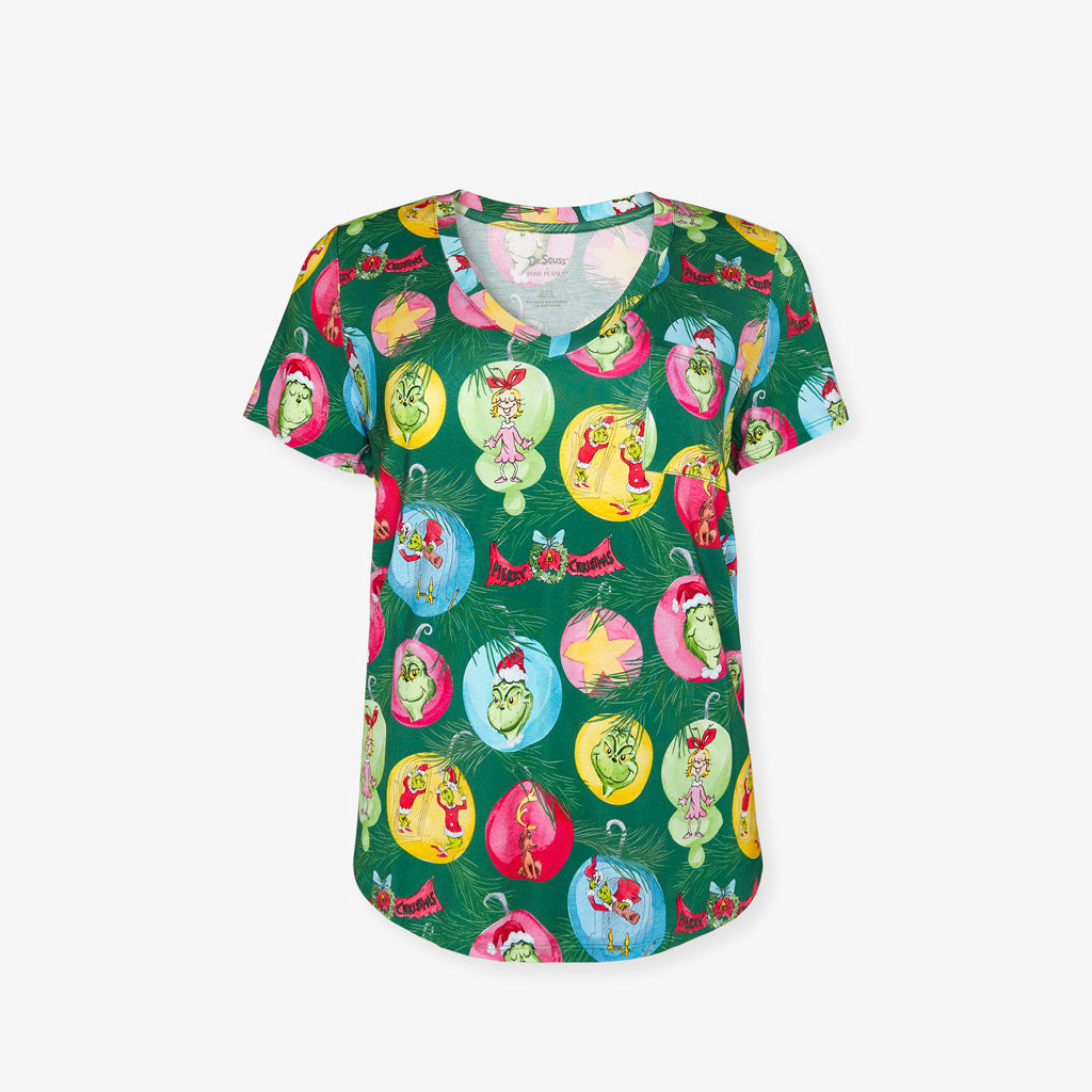 Dr. Seuss Who-liday Tree Women's V-Neck Tee