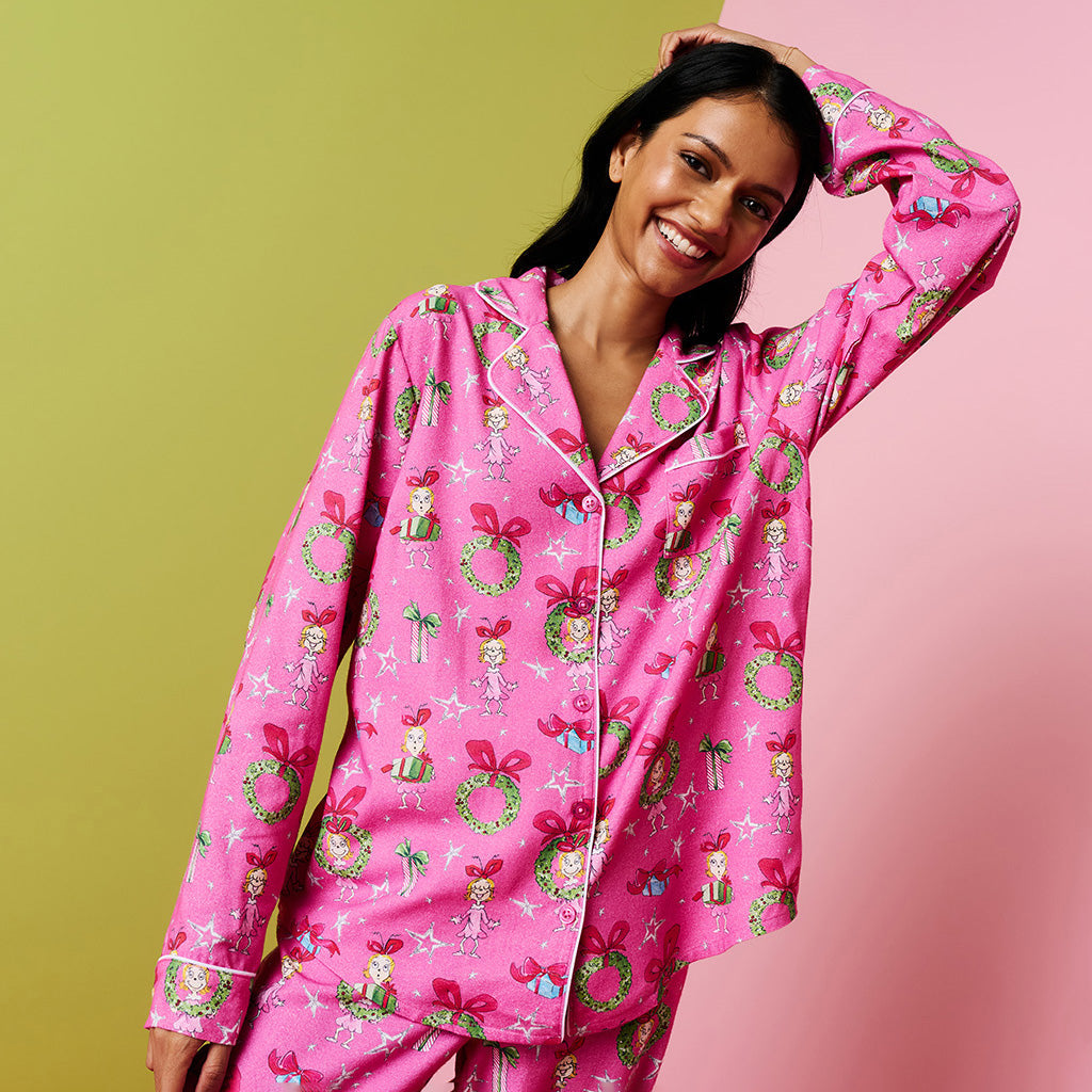 Dr. Seuss Cindy Lou Who Women's Flannelette Pajama Set