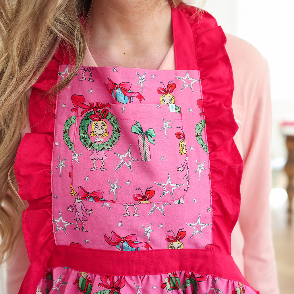Dr. Seuss Cindy Lou Who Women's Ruffled Apron