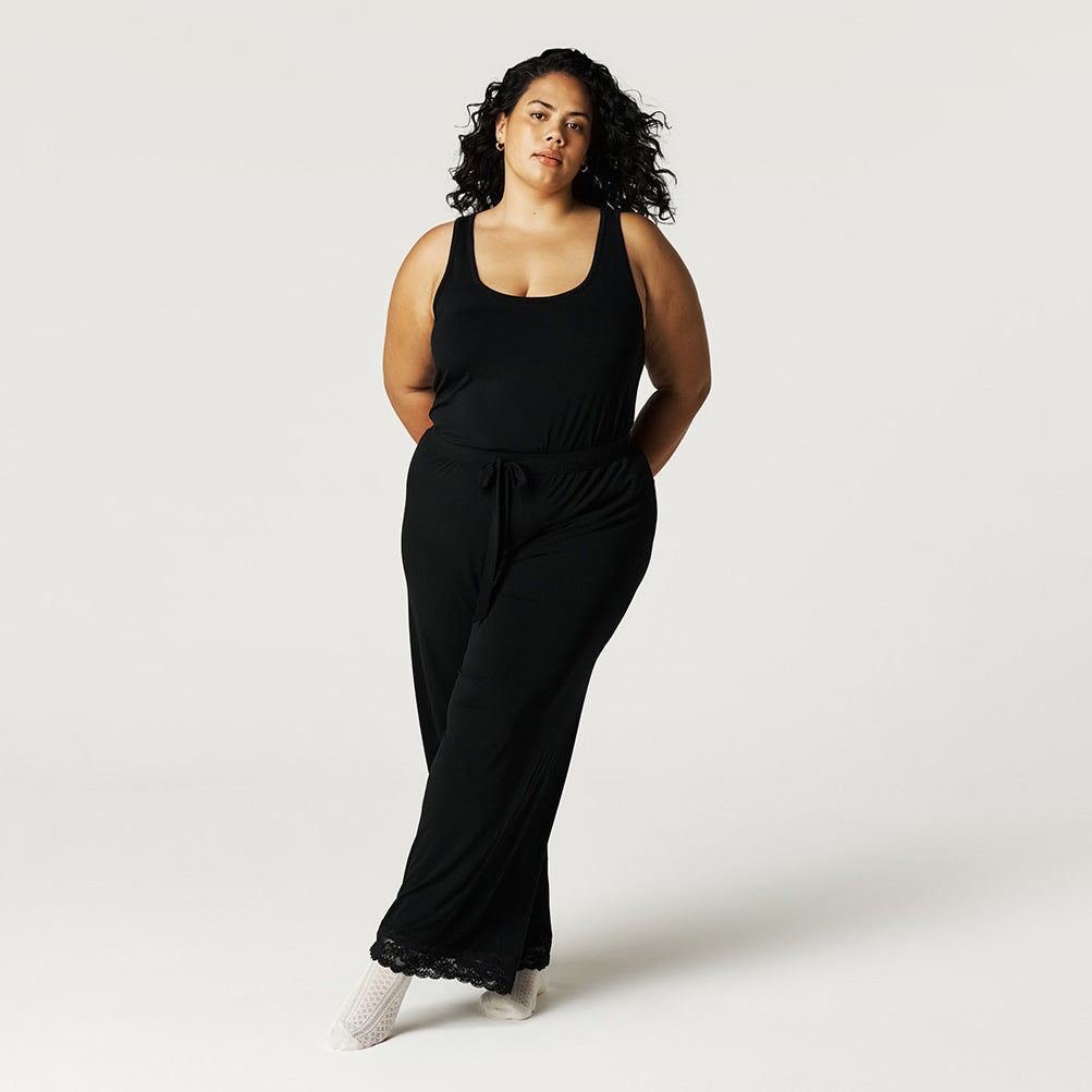 Women's Black Lace Pajama Pants