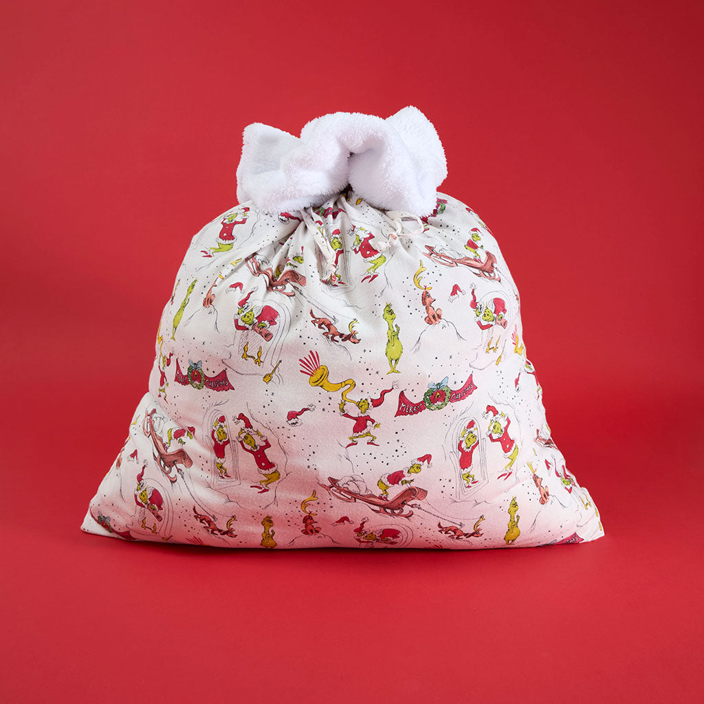 Dr. Seuss Mount Crumpit Flannelette Holiday Gift Sack