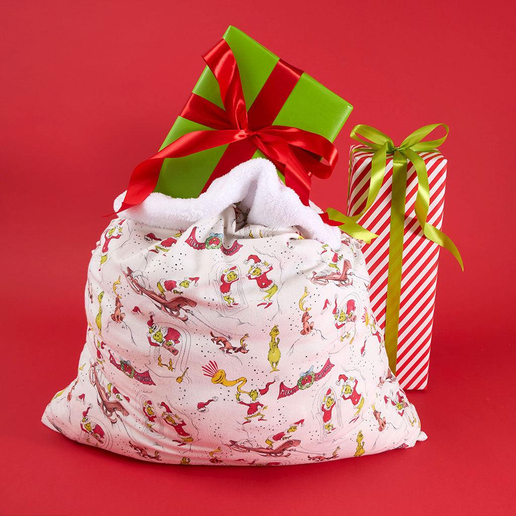 Dr. Seuss Mount Crumpit Flannelette Holiday Gift Sack