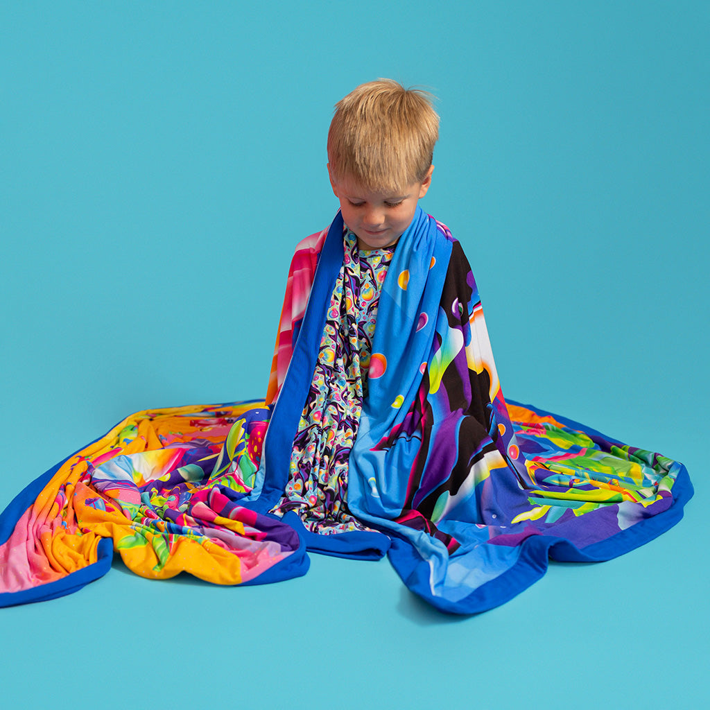 Lisa Frank® Max Splash & Under the Seashell Luxe Patoo® Blanket
