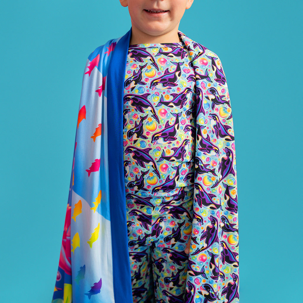 Lisa Frank® Max Splash & Under the Seashell Luxe Patoo® Blanket