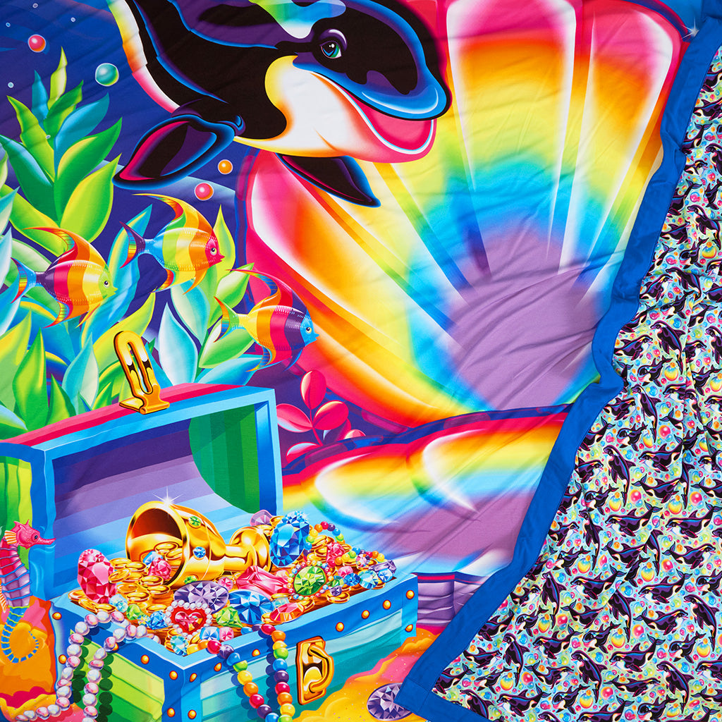 Lisa Frank® Max Splash & Under the Seashell Luxe Patoo® Blanket