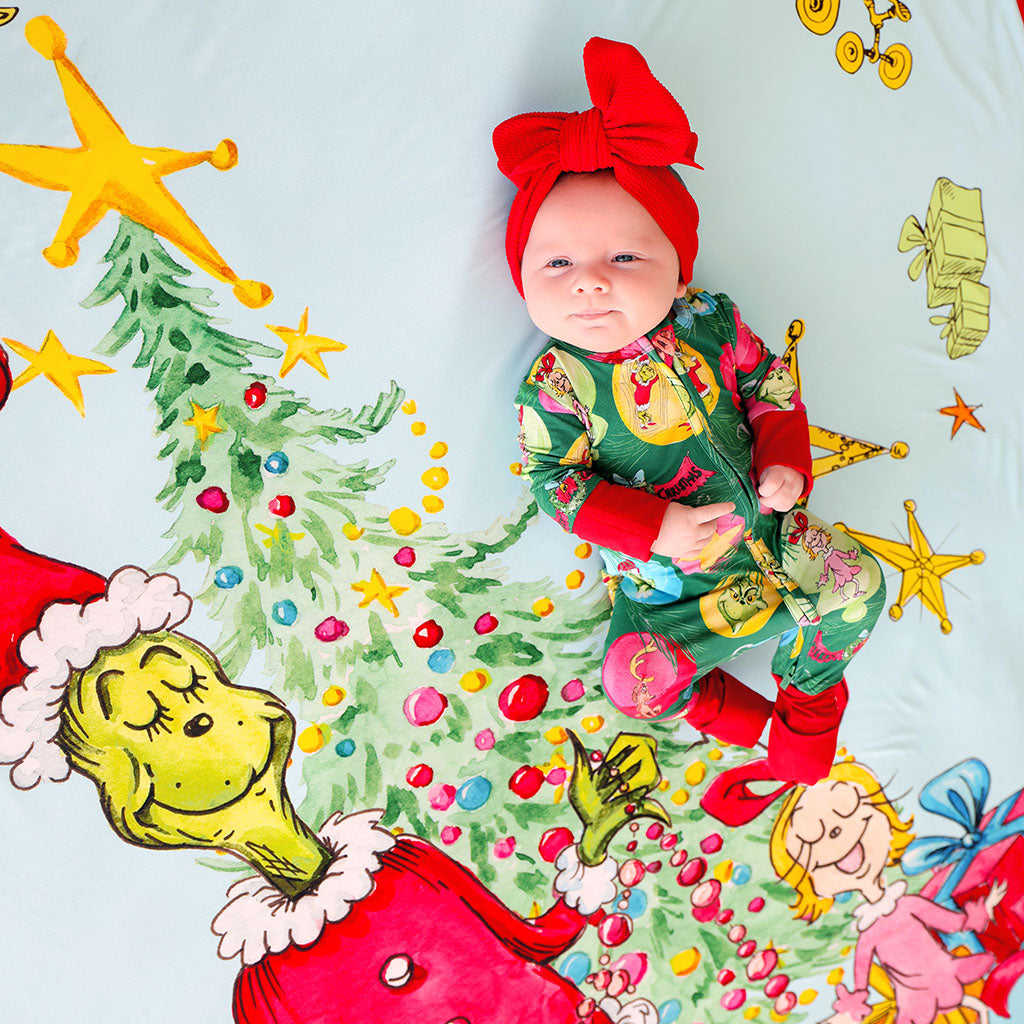 Dr. Seuss Who-liday Tree & Feelin' Grinchy Luxe Patoo® Blanket