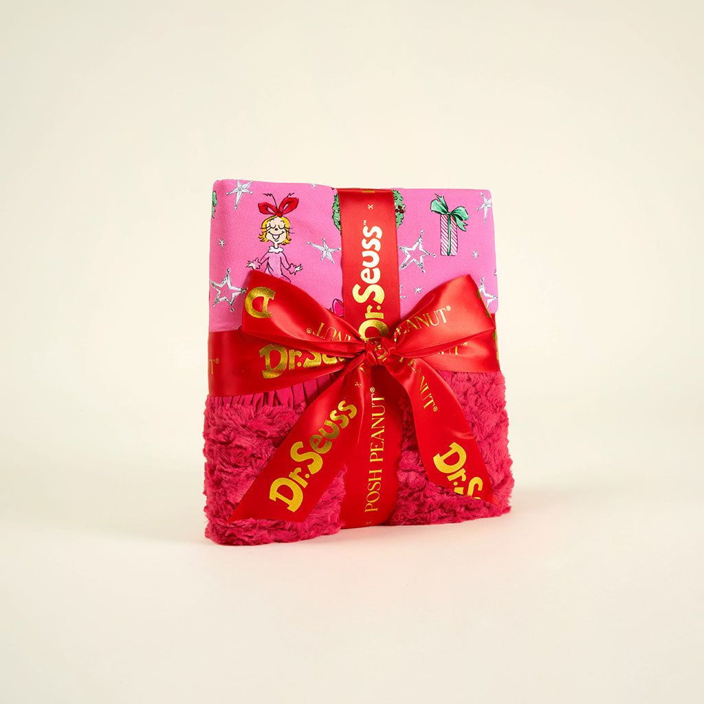 Dr. Seuss Cindy Lou Who Minky Ruffled Luxette Patoo® Blanket