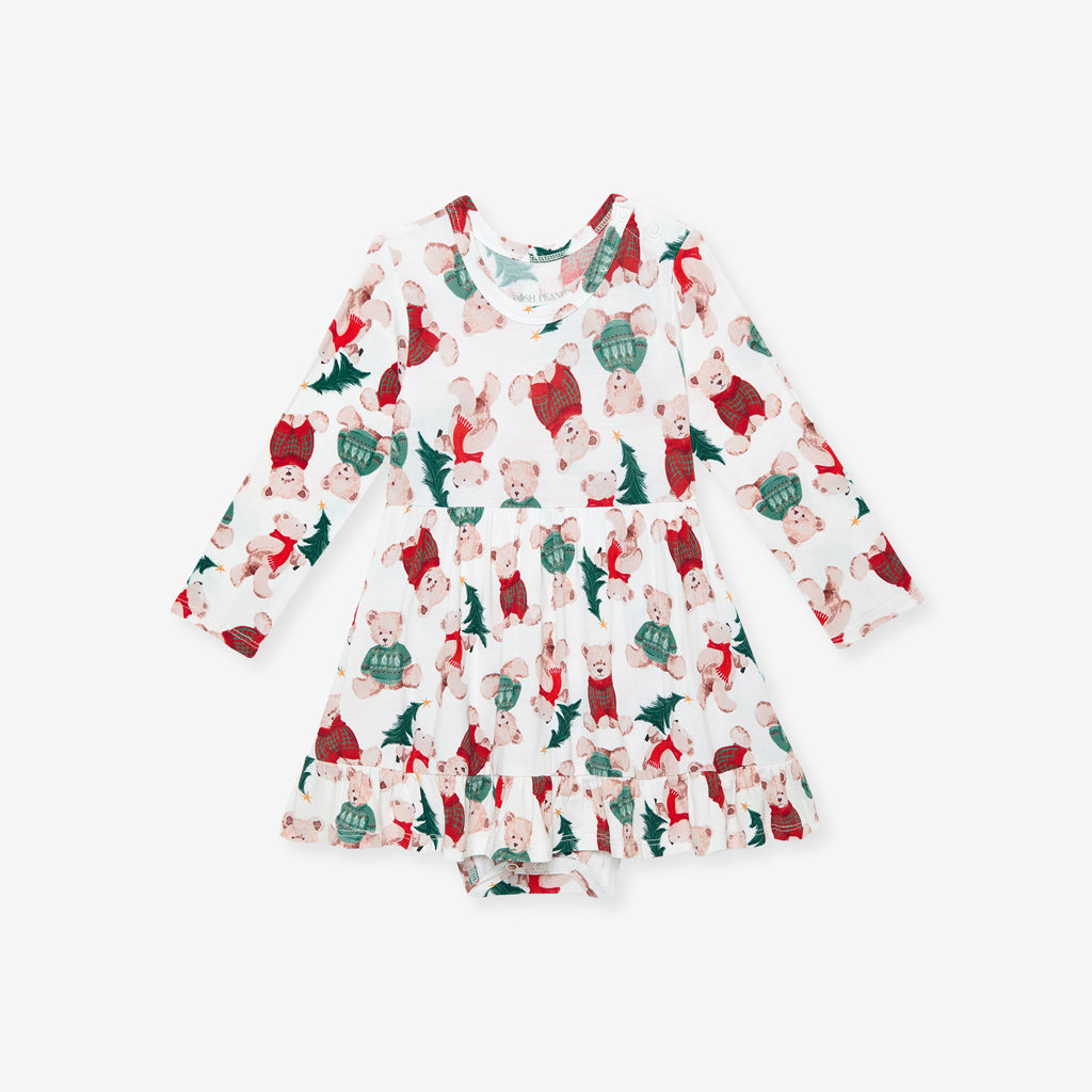 Lachlan Ruffled Bodysuit Dress