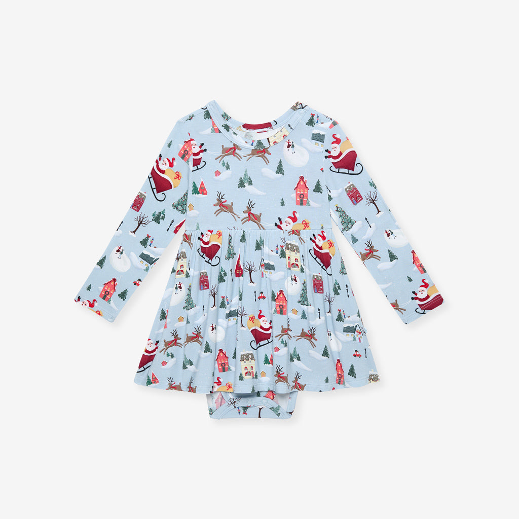 Christmasville Twirl Bodysuit Dress