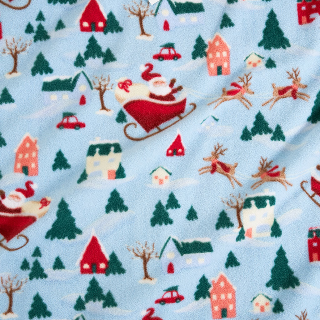 Christmasville Microfleece Zippered One Piece