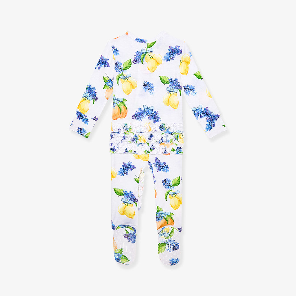 Sorrento Footie Ruffled Zippered One Piece