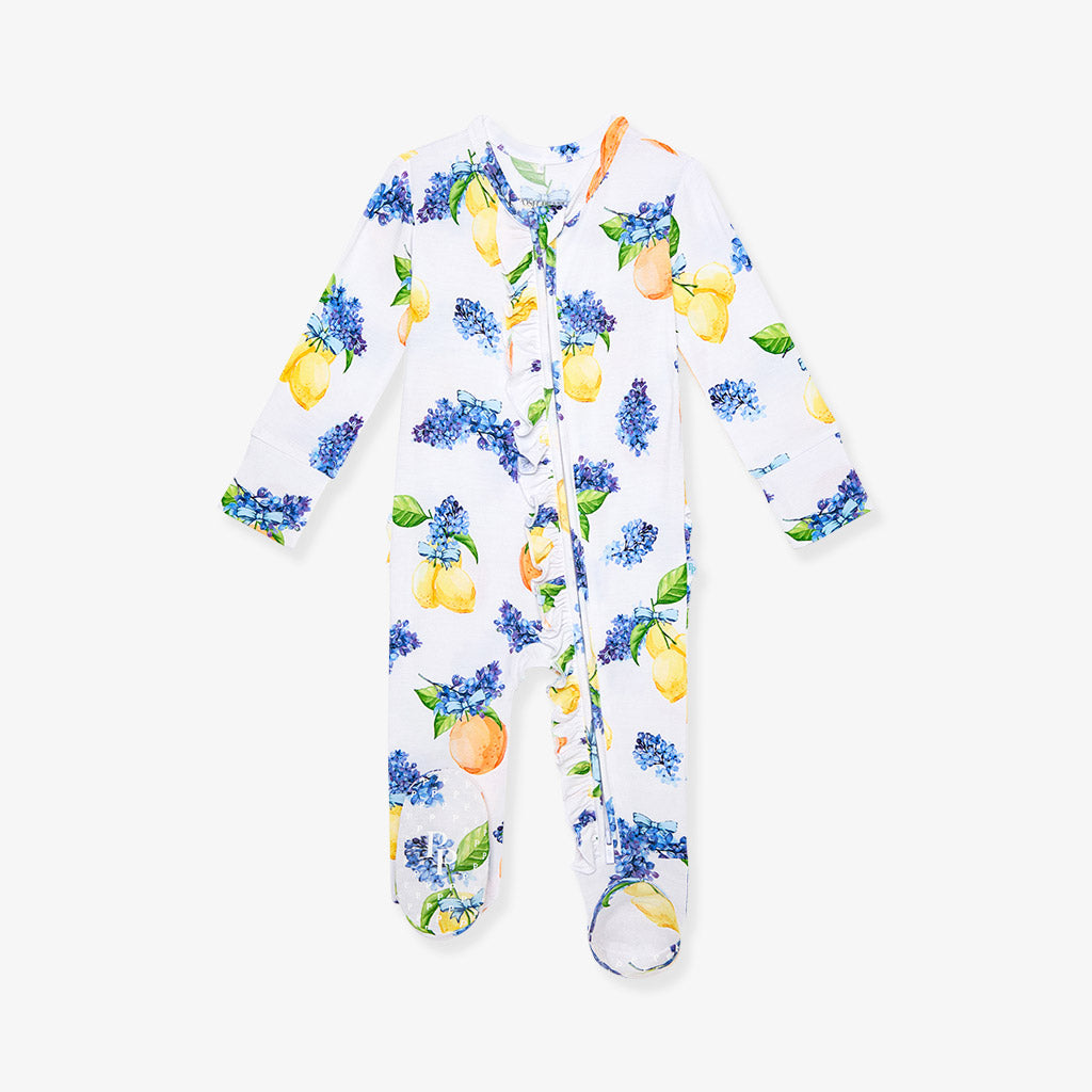 Sorrento Footie Ruffled Zippered One Piece