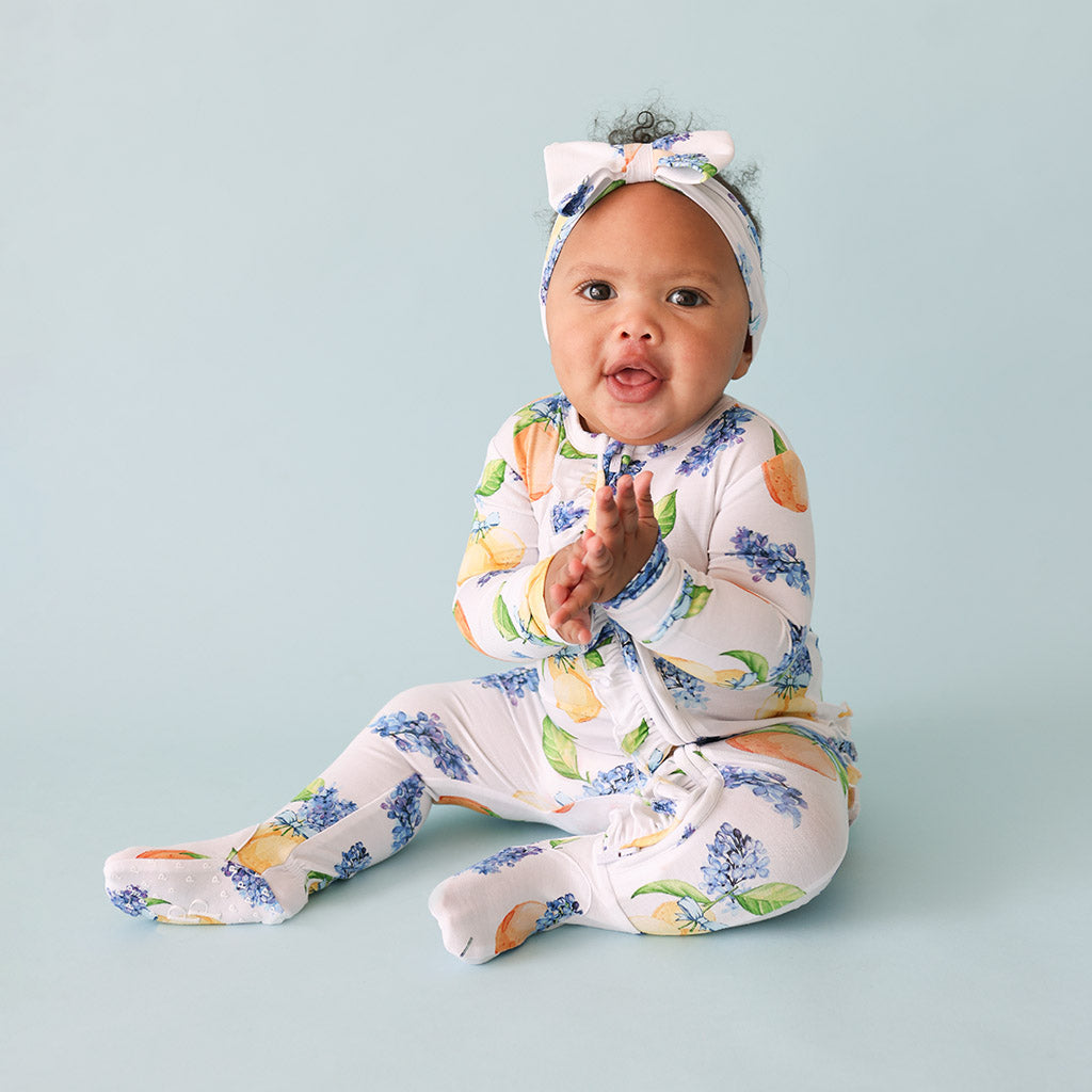 Sorrento Footie Ruffled Zippered One Piece