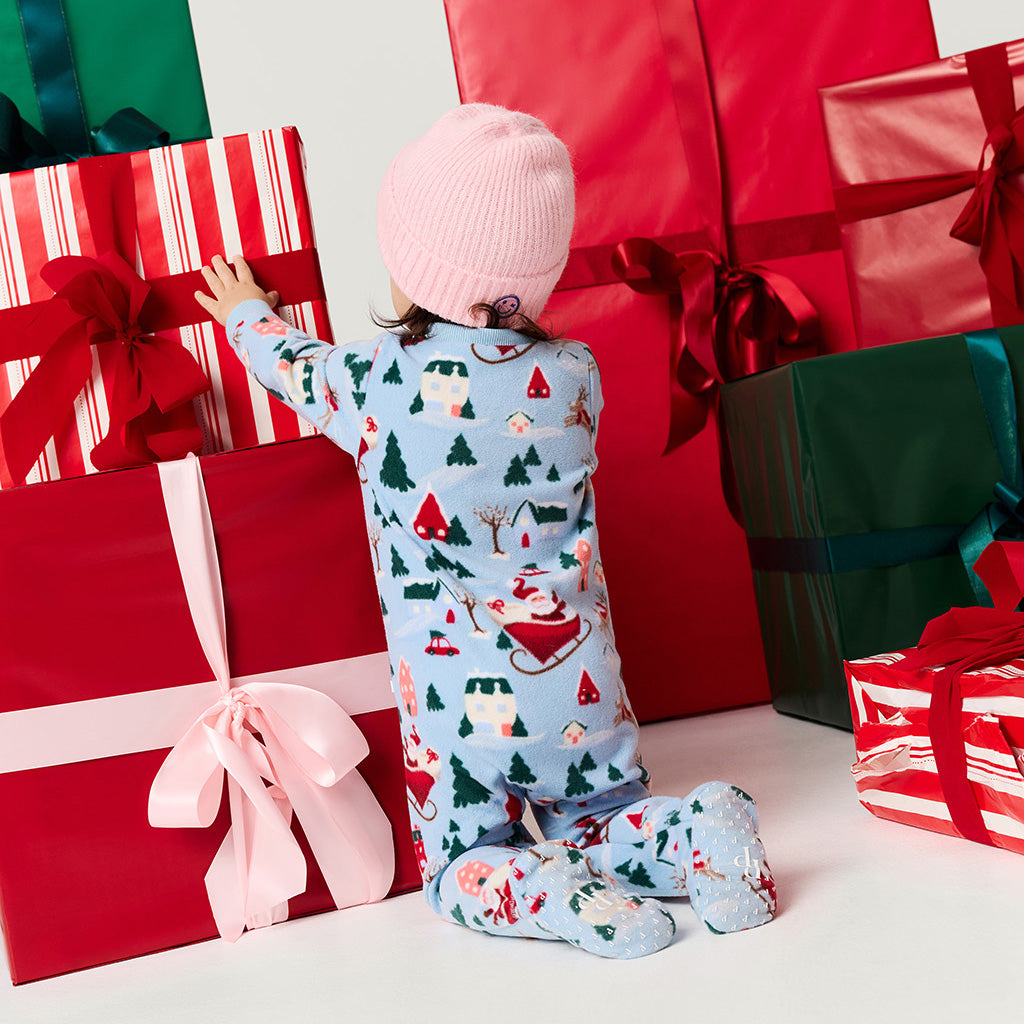 Christmasville Microfleece Zippered One Piece