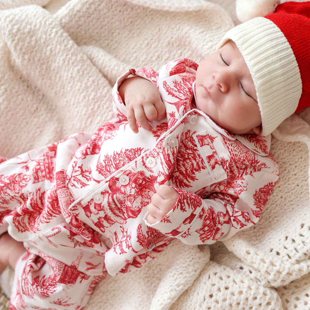 Father Christmas Flannelette Luxe Pajama Set