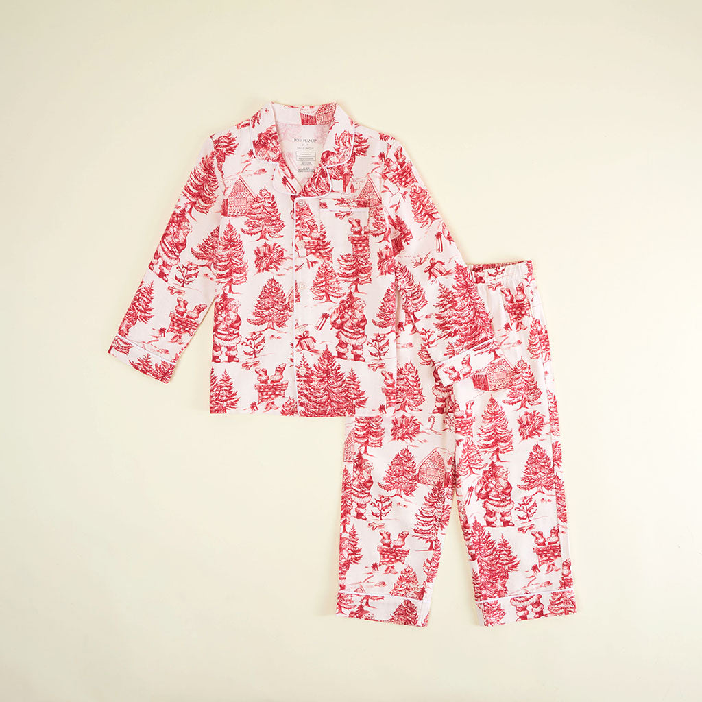 Father Christmas Flannelette Luxe Pajama Set