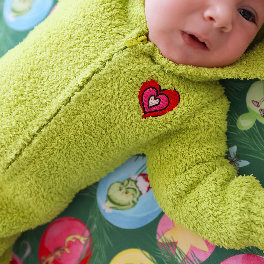 Dr. Seuss Mr. Grinch Cuddle Hooded Romper